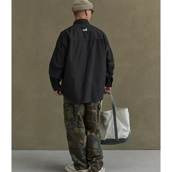 Front pocket design shirt E3014