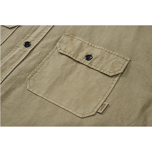 Front pocket design shirt E3014