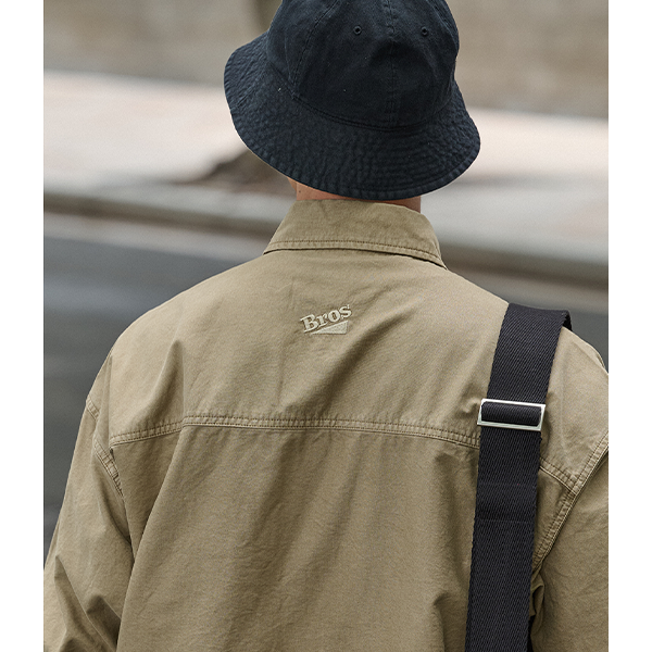 Front pocket design shirt E3014