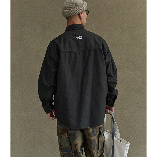 Front pocket design shirt E3014