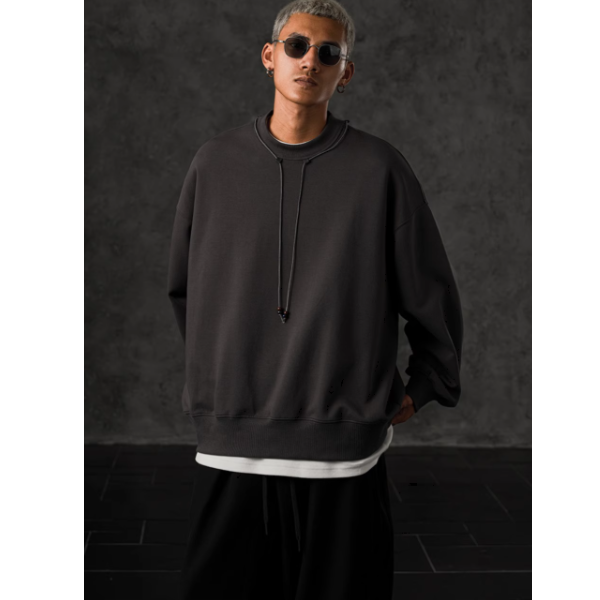 Plain color design sweat E1034