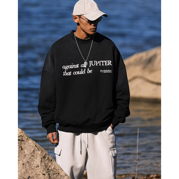 Front letter design sweat E1020