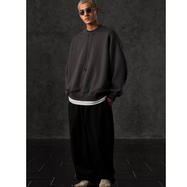 Plain color design sweat E1034