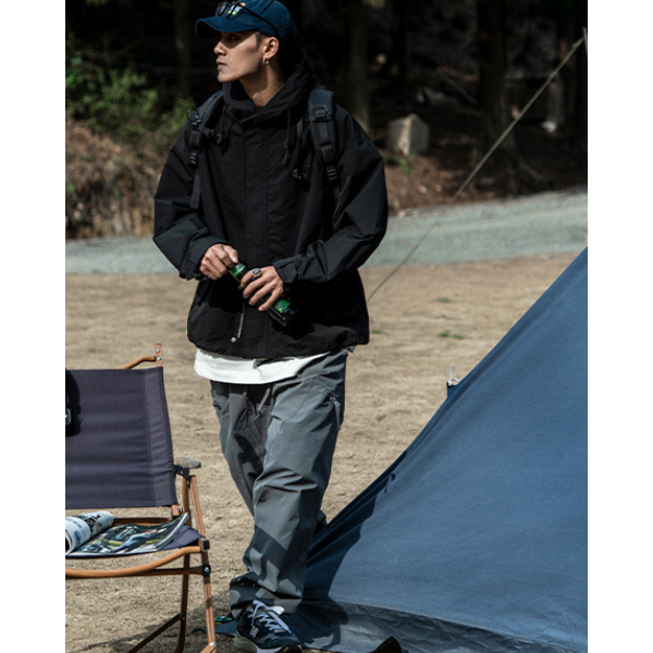 Front pocket design jacket E1023
