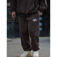 Front pocket design sweat pants E051