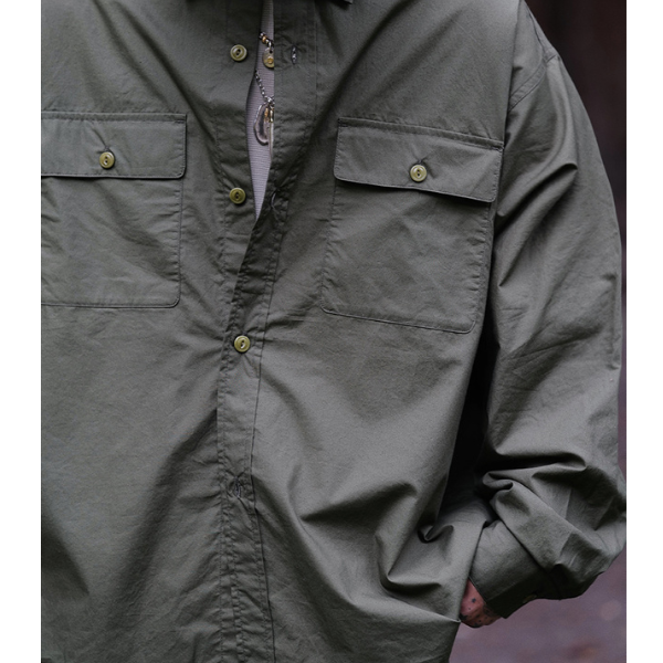 Front pocket design shirt E1002