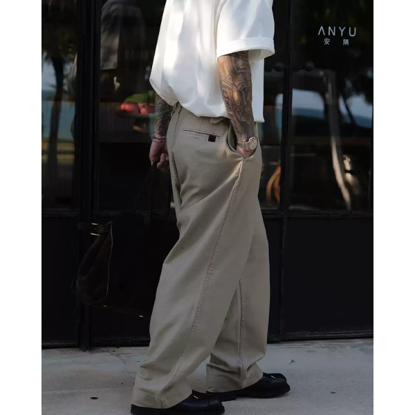 Wide silhouette pants E050