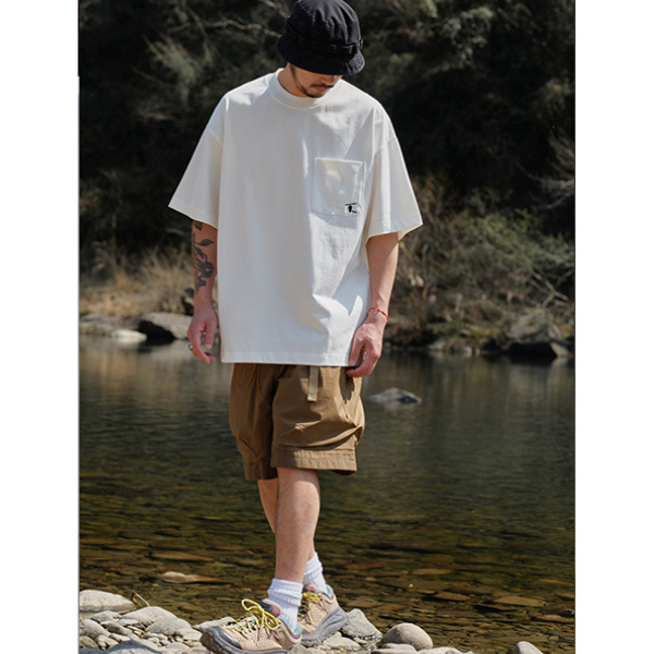 Front pocket design Tee E1051