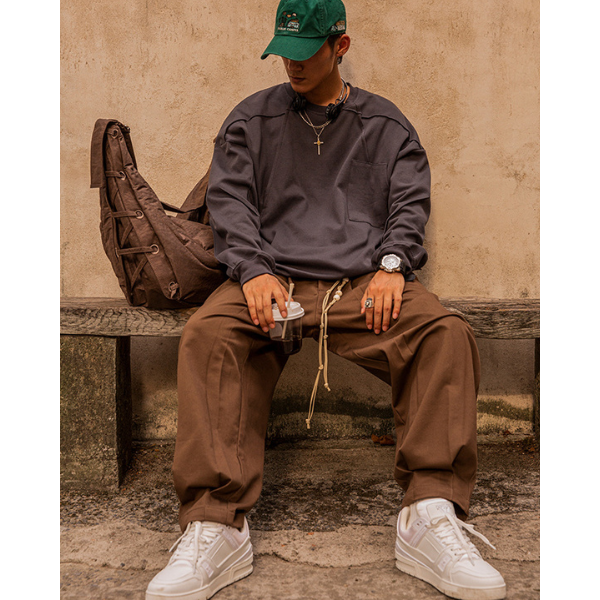Front pocket design L/C Tee E1009