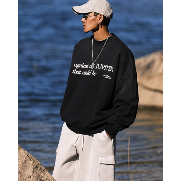 Front letter design sweat E1020