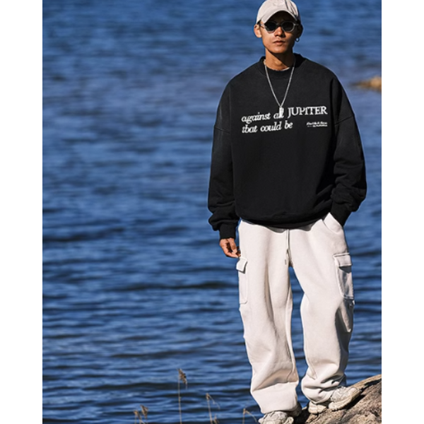 Front letter design sweat E1020