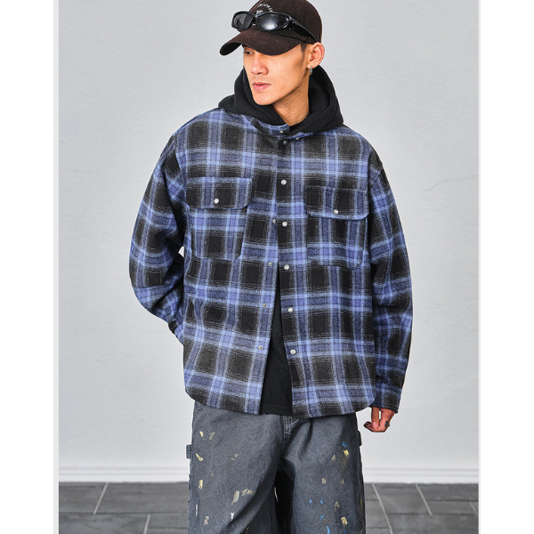 Front button design hoodie E1022