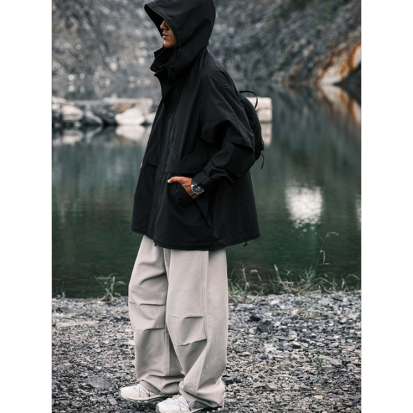 Front pocket design jacket E1019