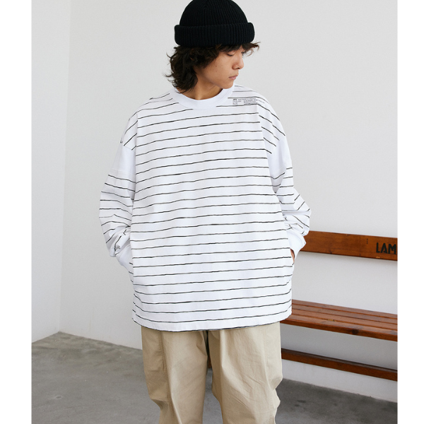 Border color design L/C Tee E1005