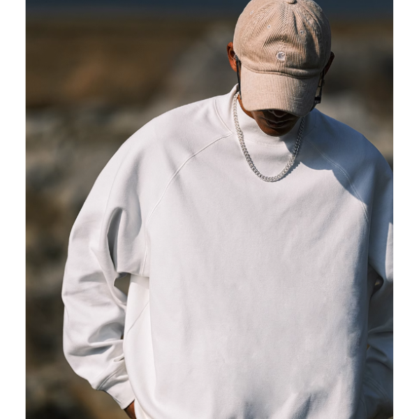 Plain color design sweat E1012