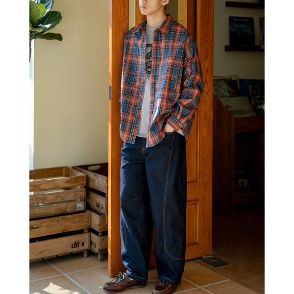 Front button design shirt E1049