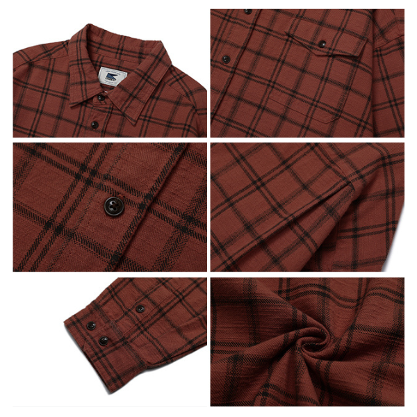 Front pocket design shirt E1003