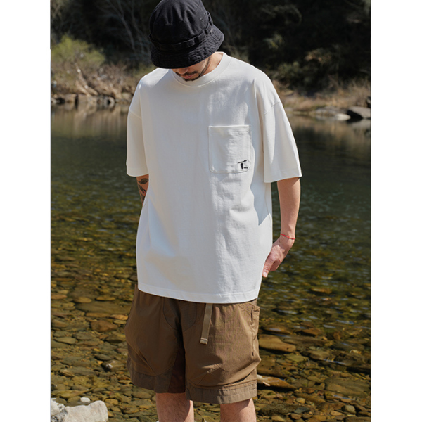 Front pocket design Tee E1051