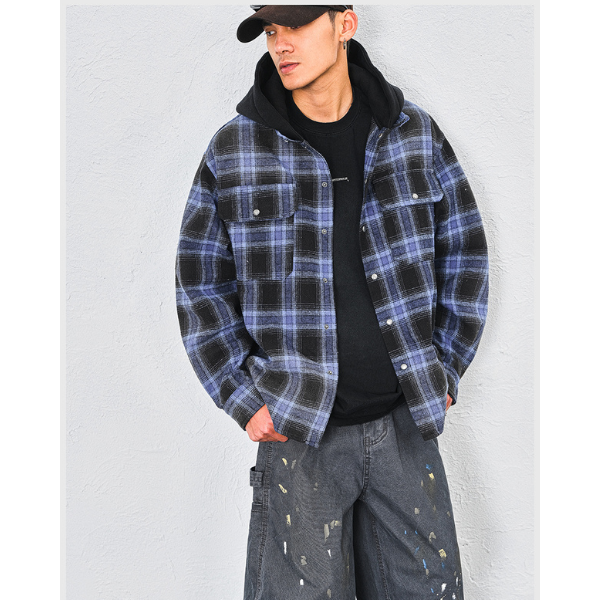 Front button design hoodie E1022