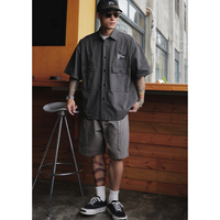 Front pocket design shirt E055