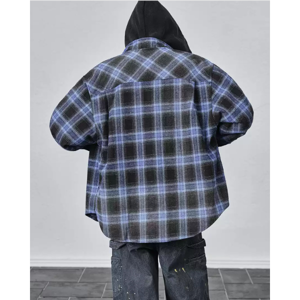 Front button design hoodie E1022