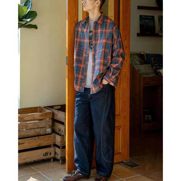 Front button design shirt E1049
