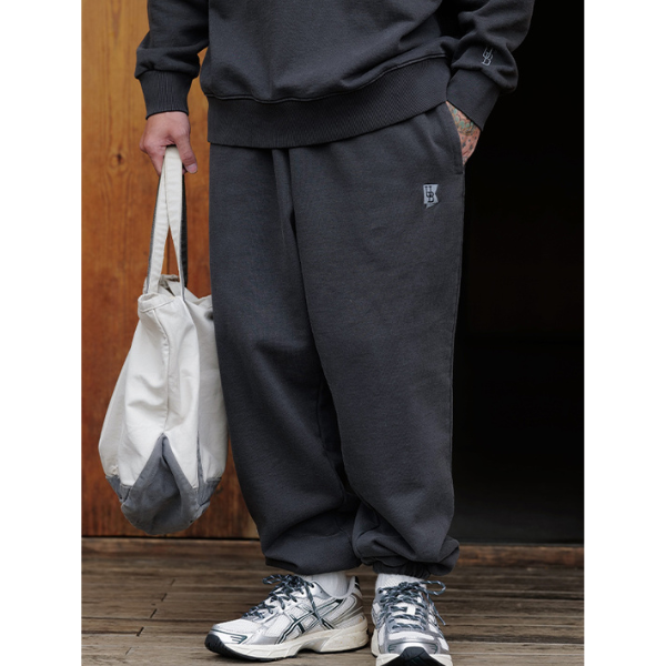 Front pocket design sweat pants E041