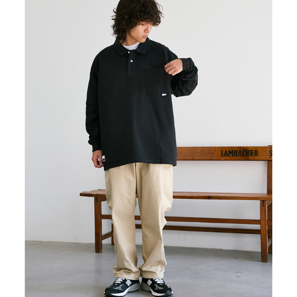 Front pocket design L/C Tee E1004