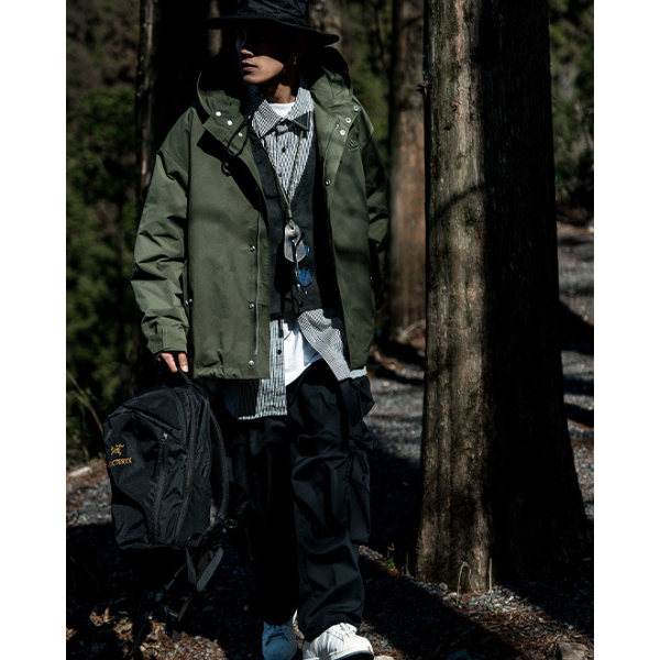 Front pocket design jacket E1023