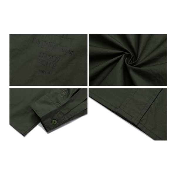 Front pocket design shirt E1002