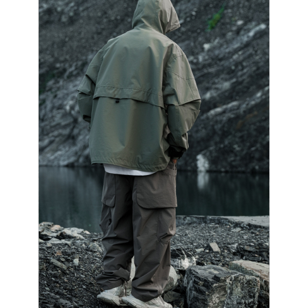 Front pocket design jacket E1019