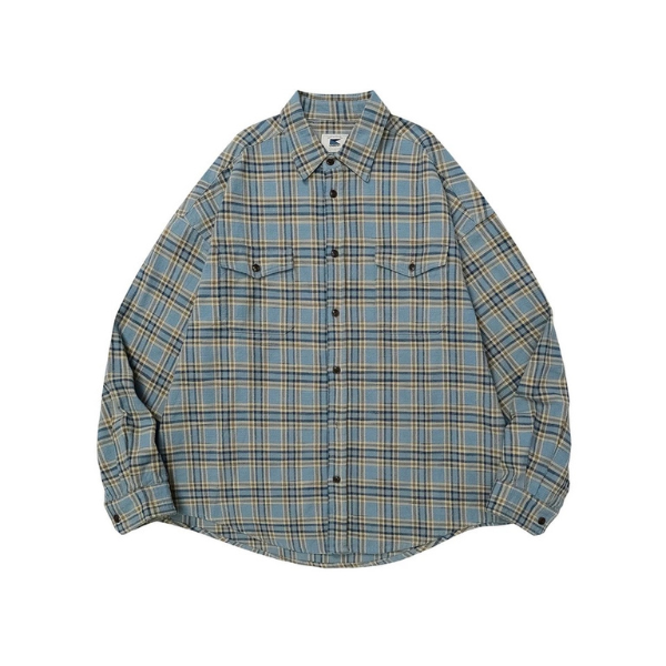 Front pocket design shirt E1003