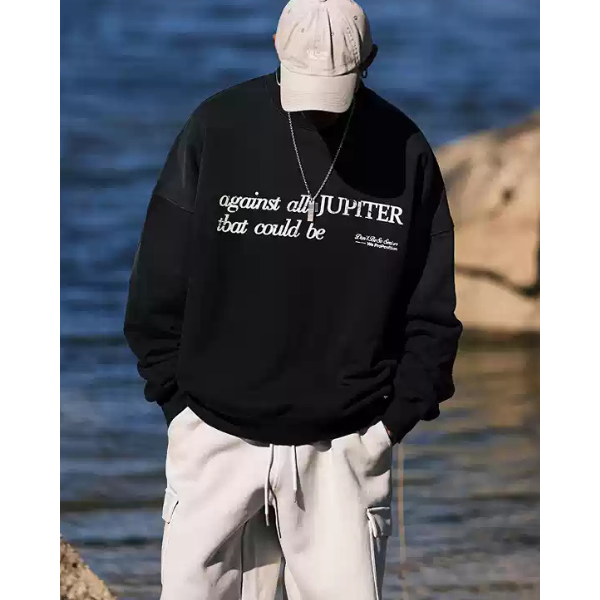Front letter design sweat E1020