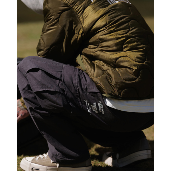 Side pocket design pants E052