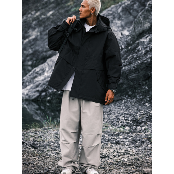 Front pocket design jacket E1019
