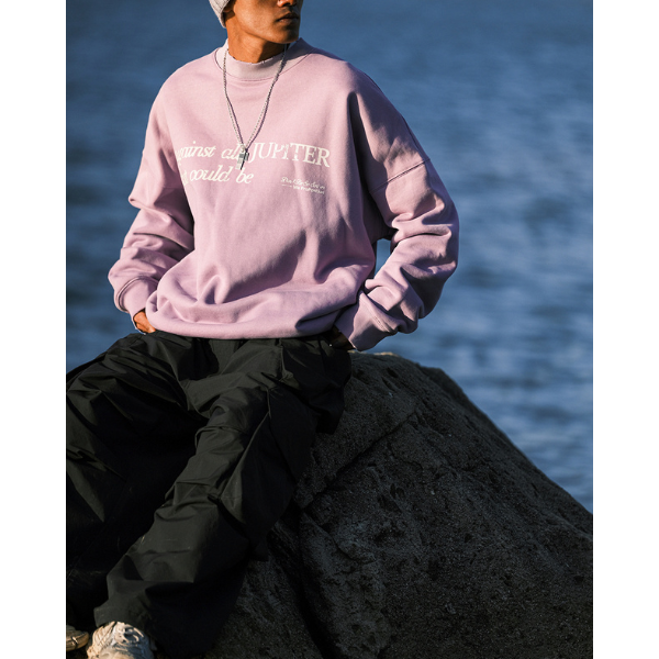 Front letter design sweat E1020