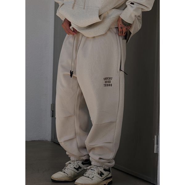 Front pocket design sweat pants E046