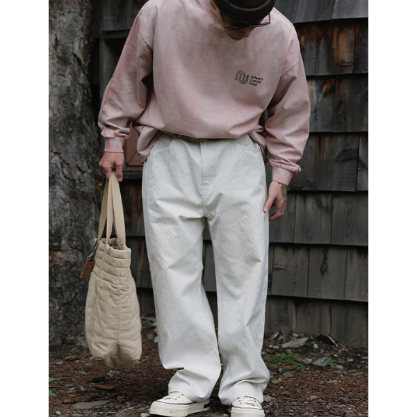 Front pocket design pants E054