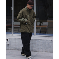 Front pocket design jacket E1015