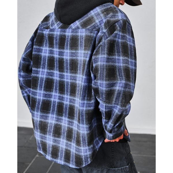 Front button design hoodie E1022