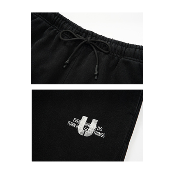 Front pocket design sweat pants E051