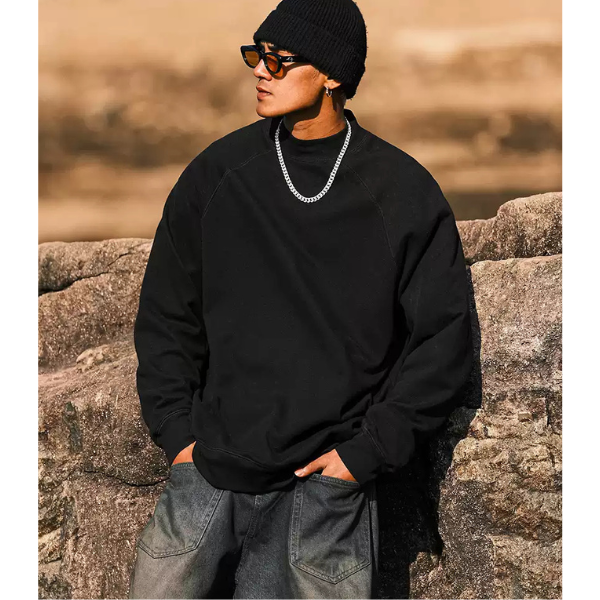 Plain color design sweat E1012