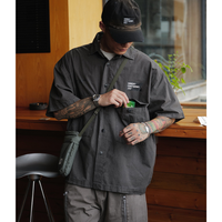Front pocket design shirt E055