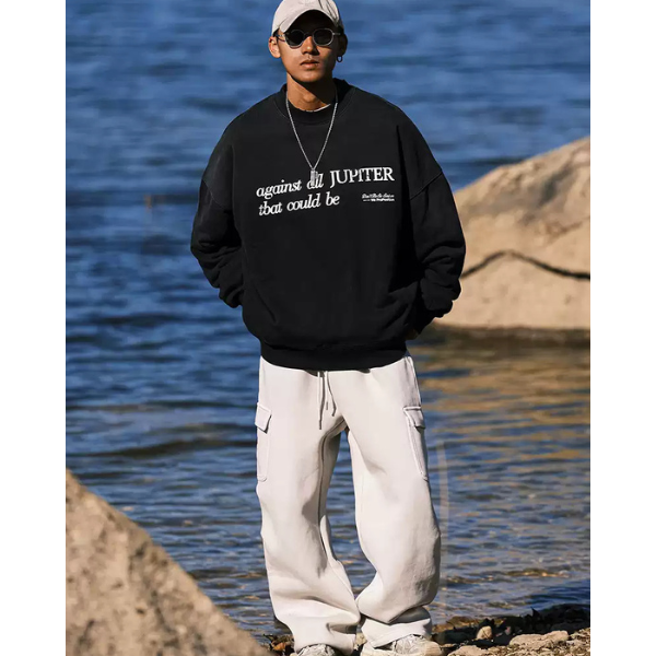 Front letter design sweat E1020