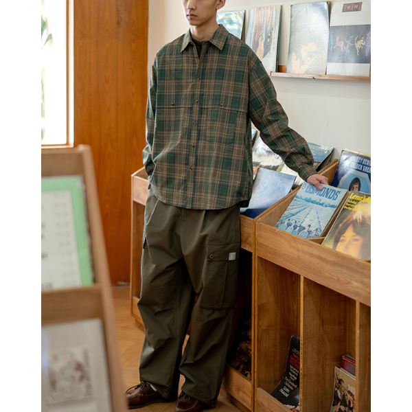 Front button design shirt E1049