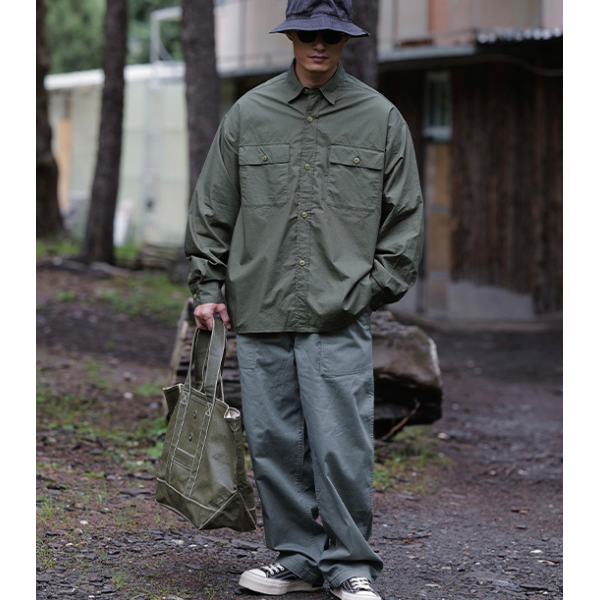 Front pocket design shirt E1002