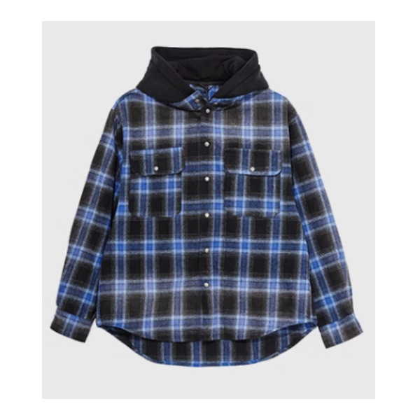 Front button design hoodie E1022