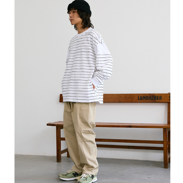 Border color design L/C Tee E1005