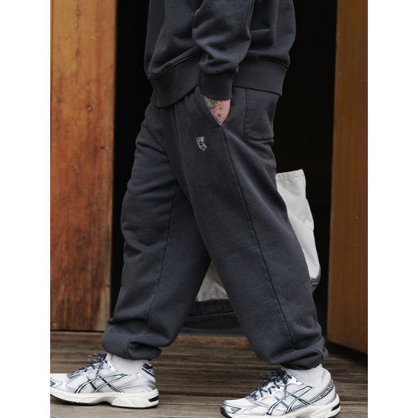 Front pocket design sweat pants E041