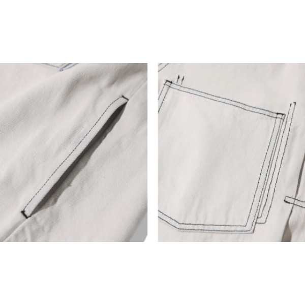 Front pocket design jacket E1045